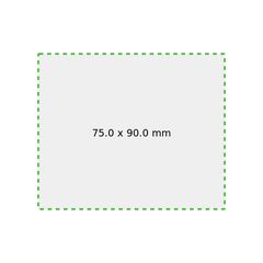 Soporte para móvil de bambú 2 ranuras | Delantera | 90 x 75