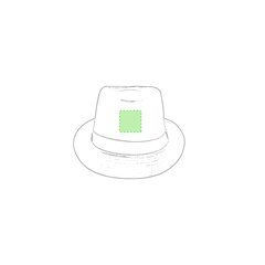 Sombrero de algodón y poliester de color vivo | Frontal sombrero | 40 x 40