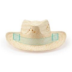 Sombrero artesanal de paja natural con banda interior | ZONA4 | 450 x 17