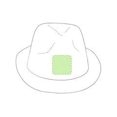 Sombrero en diferentes colores de poliéster | Frente | 40 x 40