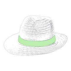 Sombrero de fibra con cinta interior | En la cinta | 450 x 20