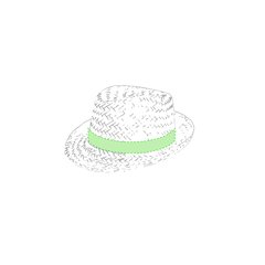 Sombrero de Paja Elegante | En la cinta | 580 x 27