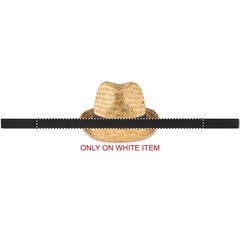 Sombrero Paja Natural con Cinta Separada | BAND SUBLIMATION | 430 x 25