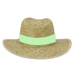 Sombrero de paja verde con cinta interior | Area 2 | 580 x 27