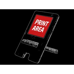 Soporte de bambú con cerámica sublimable | Zona 1 | 50 x 50