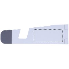 Soporte blanco plegable para smartphone o tablet | Derecha | 55 x 25
