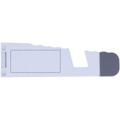 Soporte blanco plegable para smartphone o tablet | Izquierda
