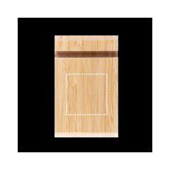 Soporte para móvil de bambú 2 ranuras | Posterior | 55 x 55