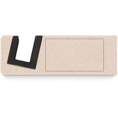 Soporte Plegable Teléfono Fibra bambú | Lado 1 | 45 x 25