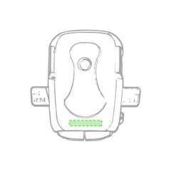 Soporte resistente para smartphone de manillar | Parte inferior centrado | 35 x 7