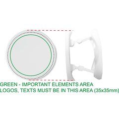 Soporte Teléfono Circular ABS | Frontal | 40 x 40