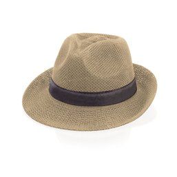 Sombrero elegante de poliéster con diseño panamá Beig
