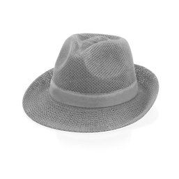 Sombrero elegante de poliéster con diseño panamá Gris