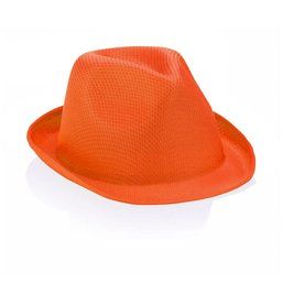 Sombrero en poliéster de color personalizable Naranja
