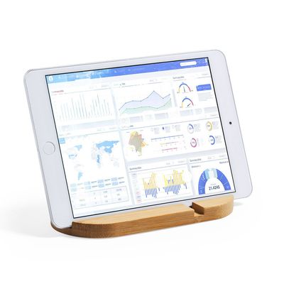 Soporte de Bambú para Móvil y Tablet