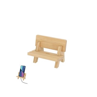 Soporte móvil mini banco bambú