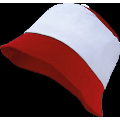 Sombrero de algodón ligero Red / White