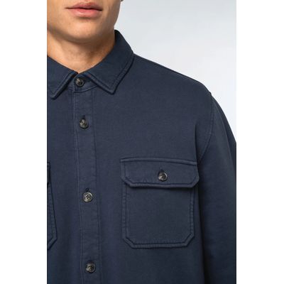 Sobrecamisa felpa perchada hombre