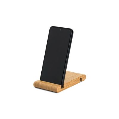 Soporte para móvil de bambú 2 ranuras