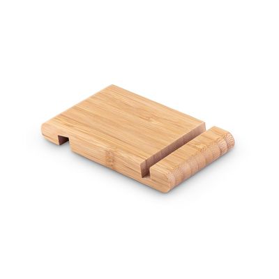 Soporte para móvil de bambú 2 ranuras