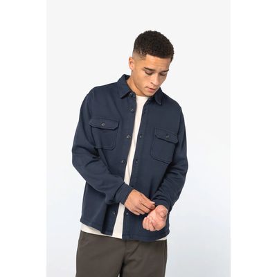 Sobrecamisa felpa perchada hombre