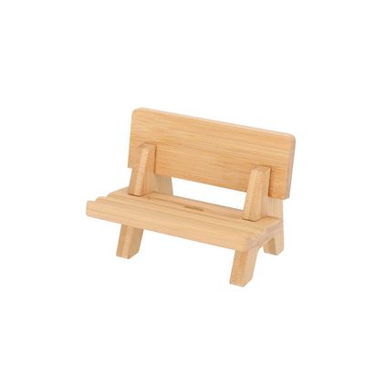Soporte móvil mini banco bambú