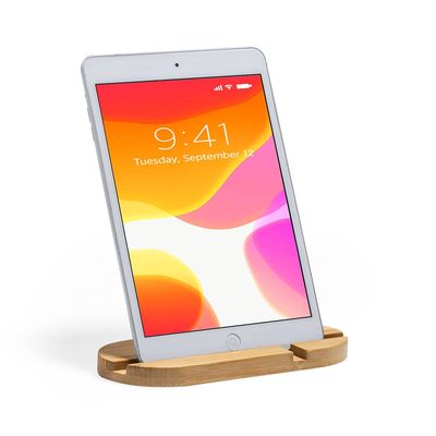 Soporte de Bambú para Móvil y Tablet