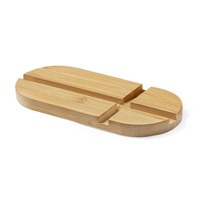 Soporte de Bambú para Móvil y Tablet
