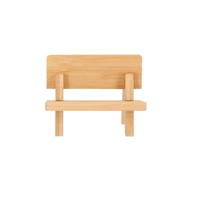 Soporte móvil mini banco bambú