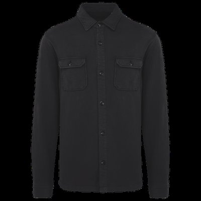 Sobrecamisa felpa perchada hombre Washed black S