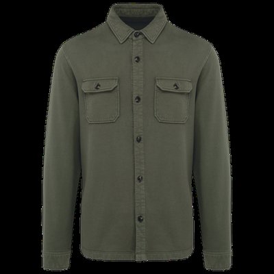 Sobrecamisa felpa perchada hombre Washed Organic Khaki S