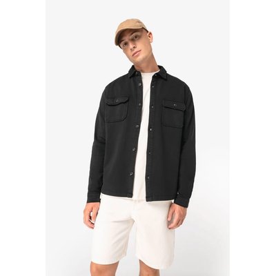 Sobrecamisa felpa perchada hombre