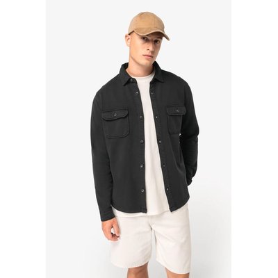 Sobrecamisa felpa perchada hombre