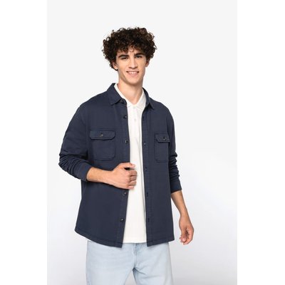 Sobrecamisa felpa perchada hombre