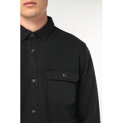 Sobrecamisa felpa perchada hombre