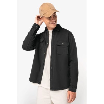 Sobrecamisa felpa perchada hombre