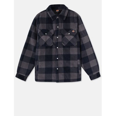 Sobrecamisa polar a cuadros Blue / Black 3XL