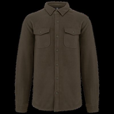 Sobrecamisa polar Dark Khaki / Storm Grey M