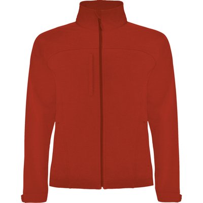 Softshell con cremallera completa Rojo S