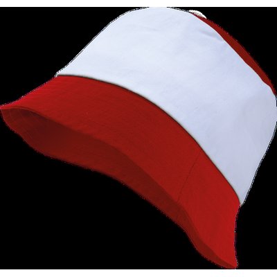 Sombrero de algodón ligero Red / White