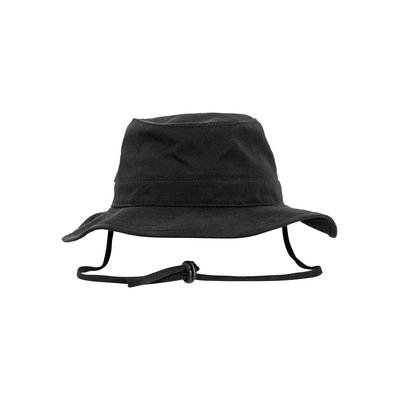 Sombrero de Algodón Visera Plana Negro