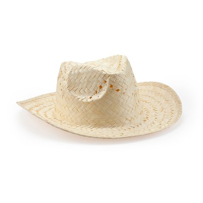Sombrero artesanal de paja natural con banda interior