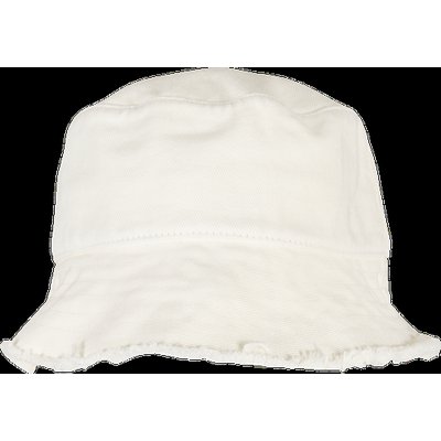 Sombrero Bob Algodón Borde Deshilachado Offwhite