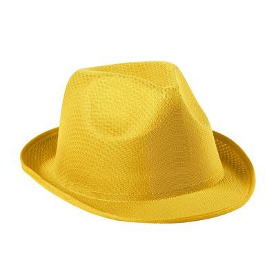 Sombrero en diferentes colores de poliéster Amarillo