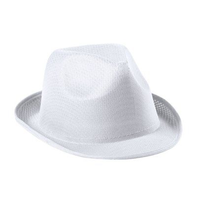 Sombrero en diferentes colores de poliéster Blanco