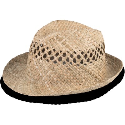 Sombrero Fibra Vegetal Trenzada Natural 59 Cm