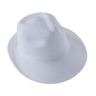 Sombrero Gatsby Poliéster T.59 Blanco