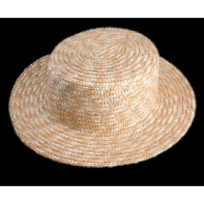 Sombrero de paja con ala grande Natural 57 cm