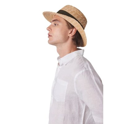 Sombrero de paja con ala grande