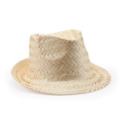 Sombrero de paja con banda interior Crudo Talla Única Adulto